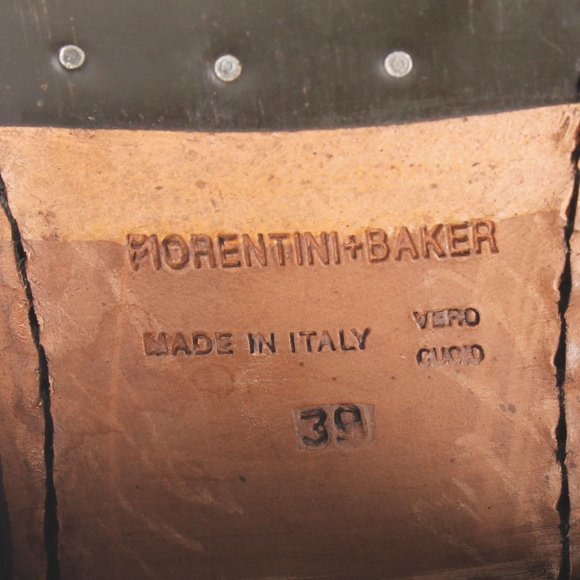 FIORENTINI + BAKER Block Heel Boots Bootie Size EU 39 US 9 Green/Taupe - Picture 9 of 16